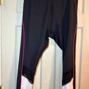 Kate Spade Black Leggings with Pink Stitching